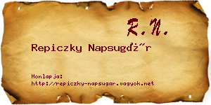 Repiczky Napsugár névjegykártya