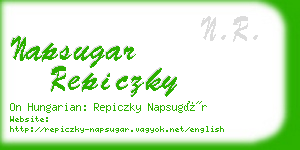 napsugar repiczky business card